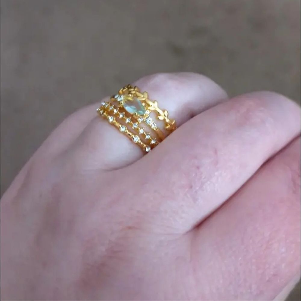4pc vintage stacking rings sz 9 - Picture 15 of 16